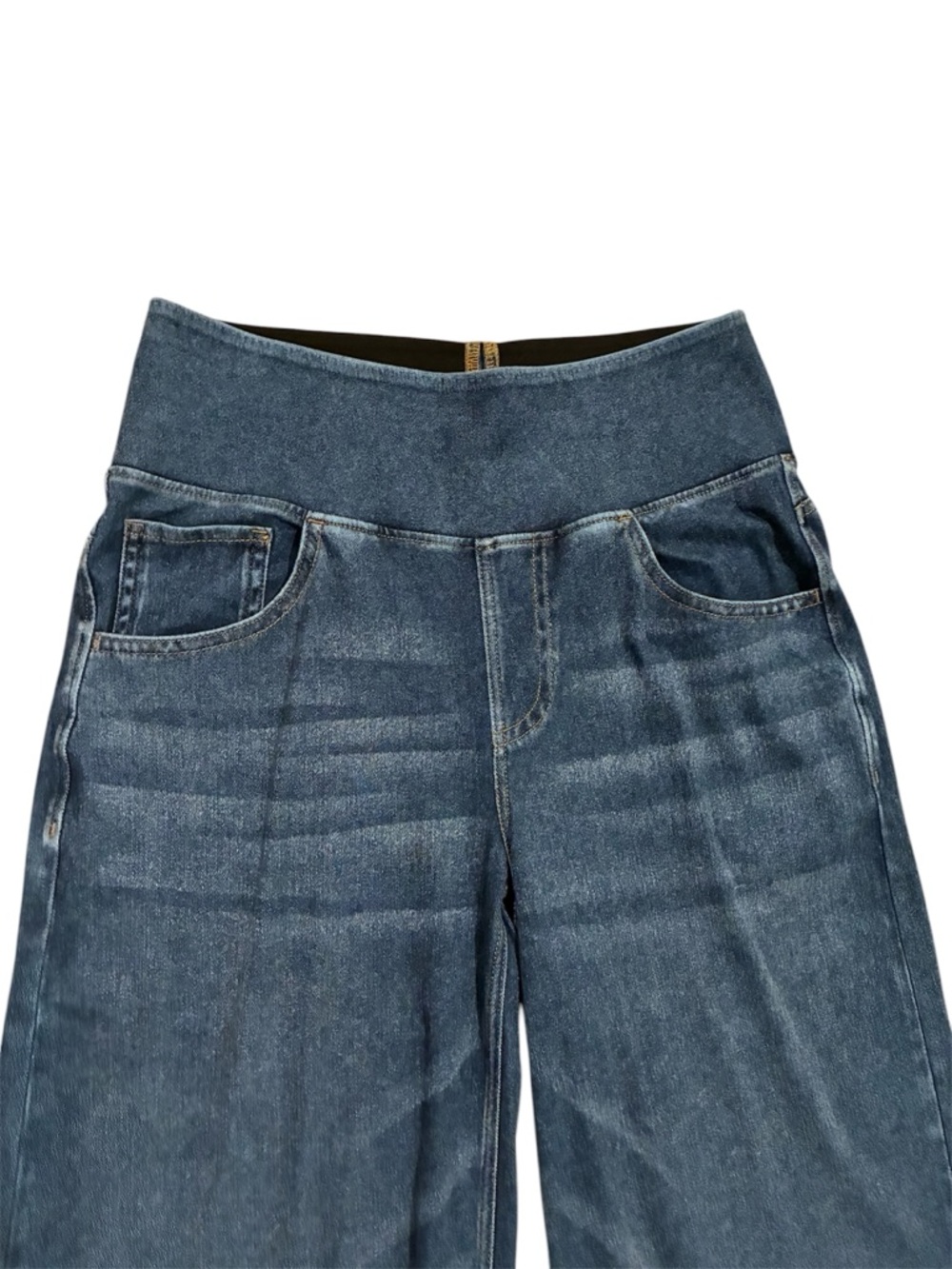 HALARA Jeans Women’s S Blue Flex Denim Wide-Leg High-Rise NEW WITH TAGS! - Picture 5 of 10